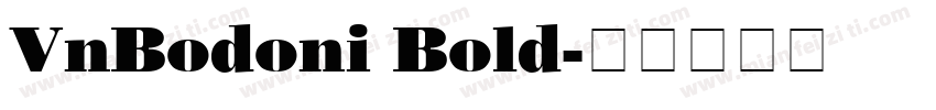 VnBodoni Bold字体转换